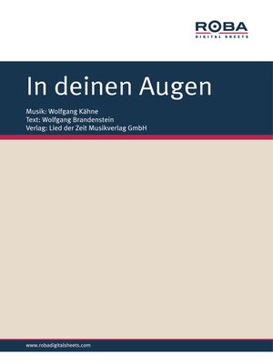 cover image of In deinen Augen